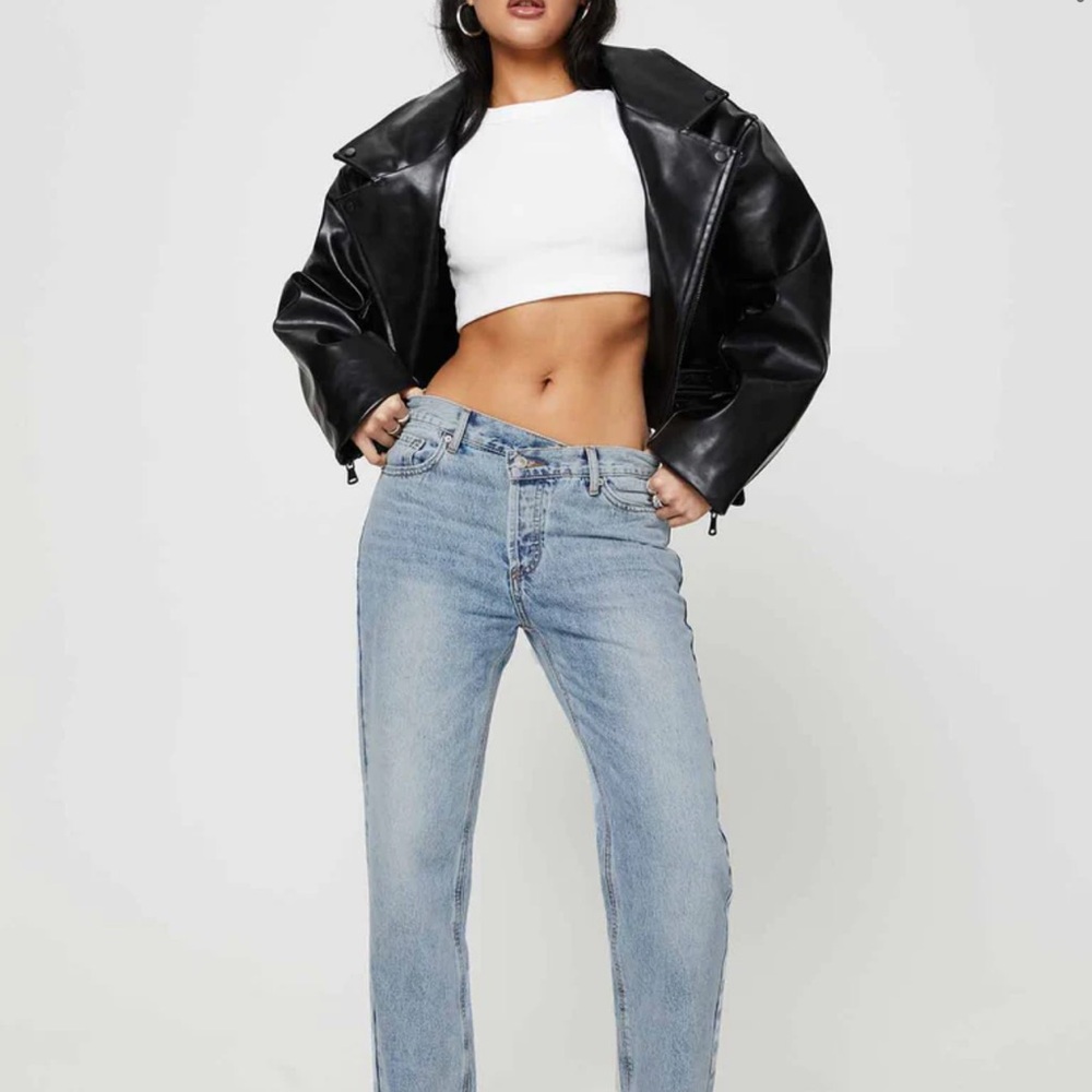 princess polly holly asymmetrical jeans